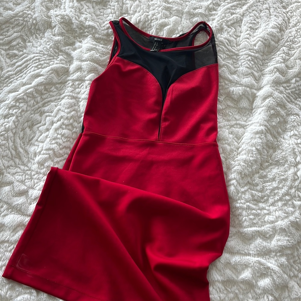 Red forever 21 dress Small